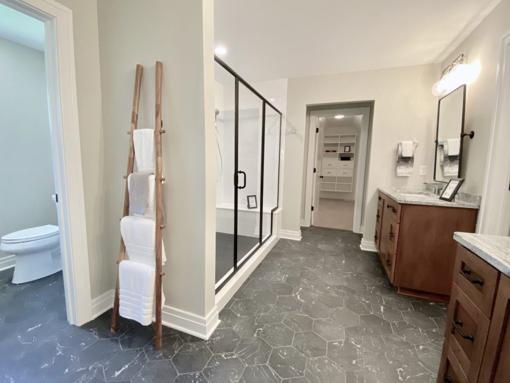 bathroom by new home builder Alliance Homes