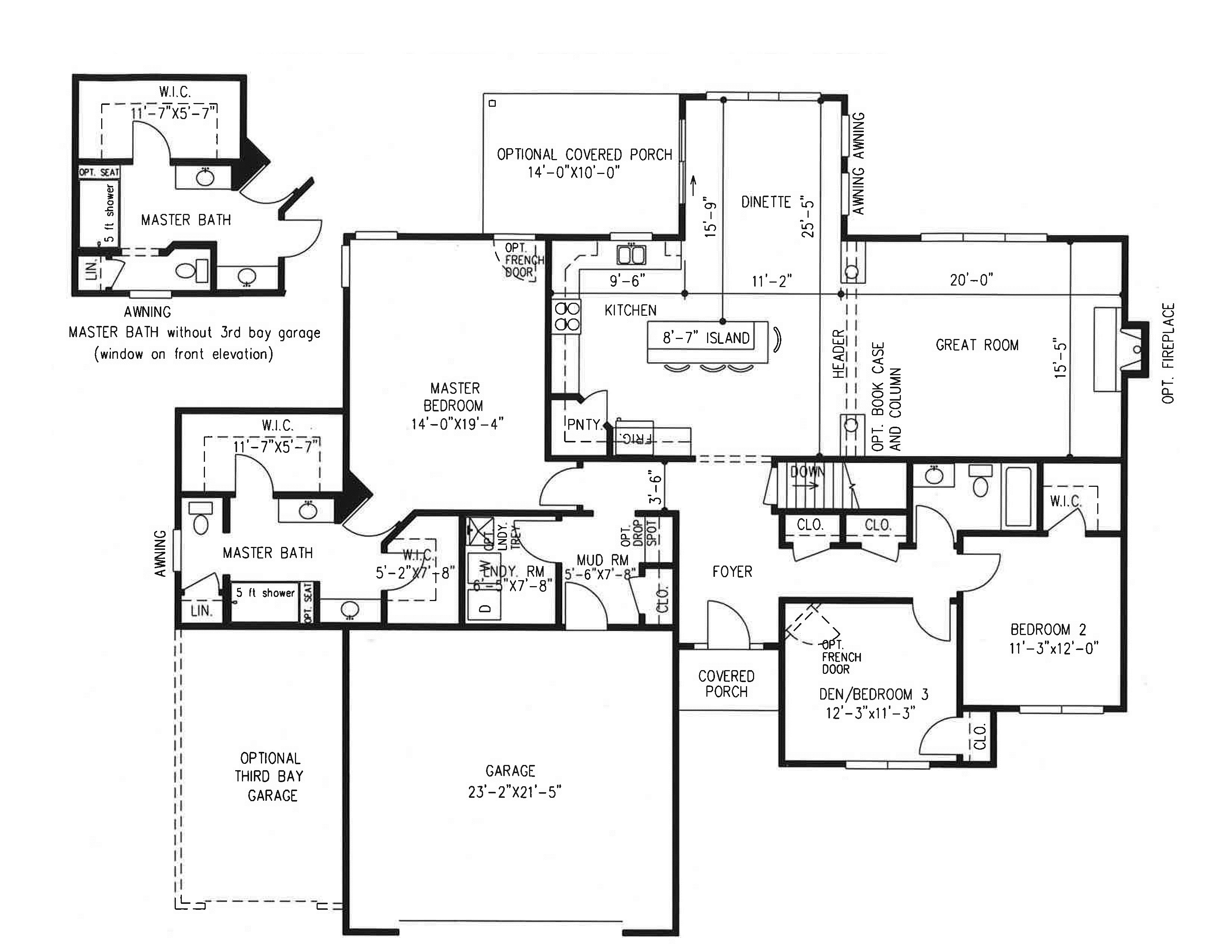 Golden floor plan wthout dimensions Alliance Homes