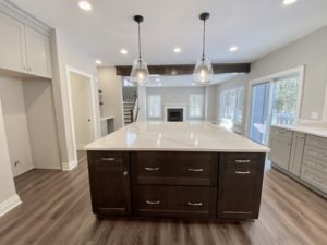 kitchen island by new home builder Alliance Homes