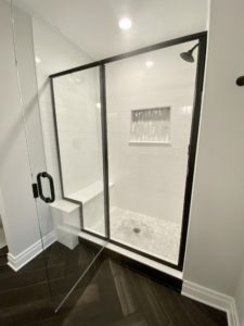 shower by new home builder Alliance Homes