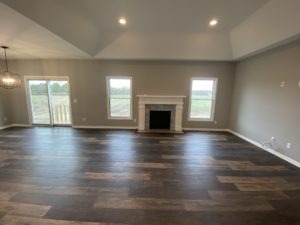 Kendall living room new home by Alliance Homes