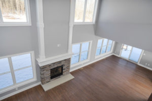 Arbordale fireplace area new homes by Alliance Homes in Buffalo NY
