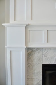 detail of fireplace by alliance homes buffalo NY